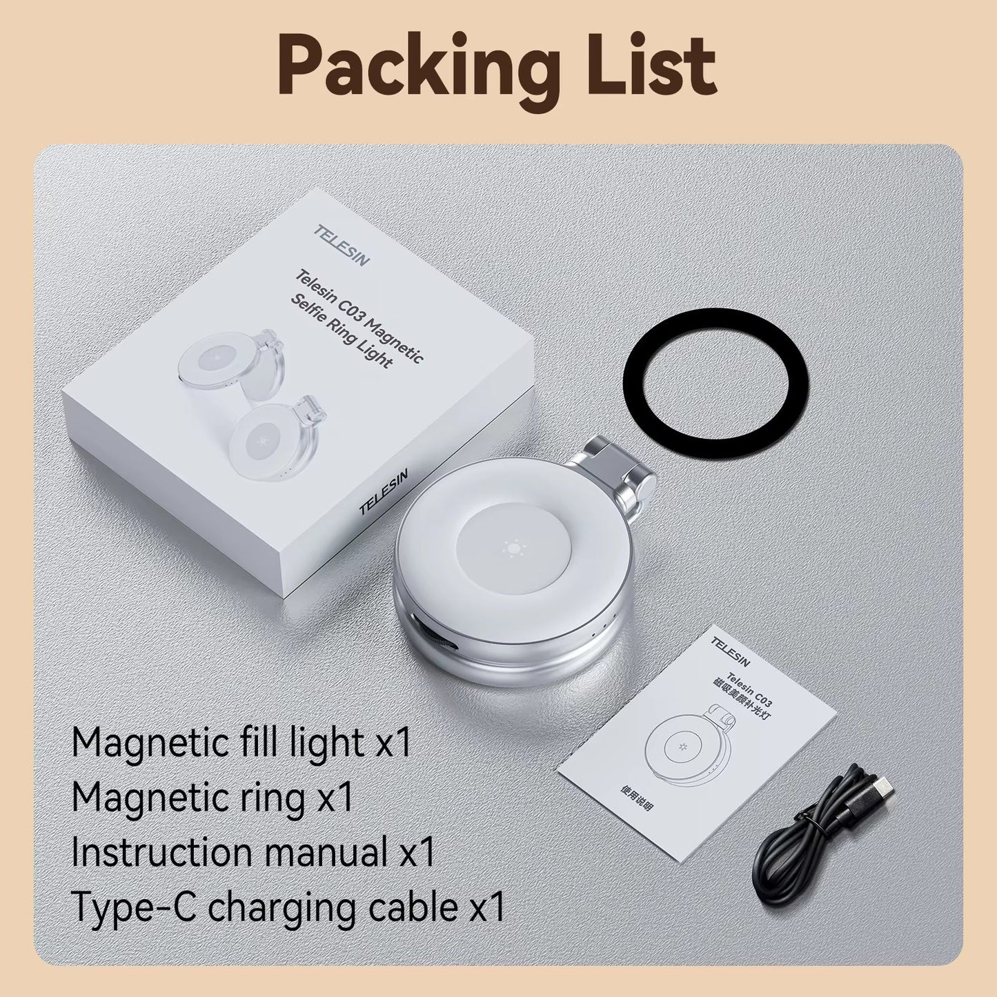 إضاءة سيلفي LED Mag-safe