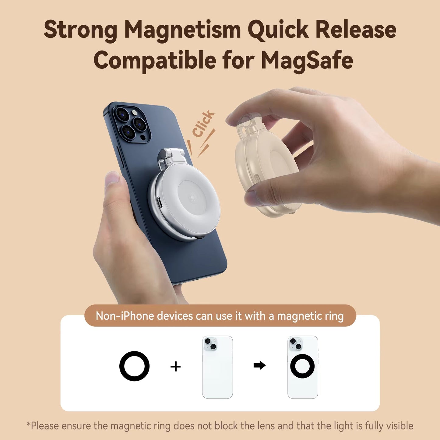 إضاءة سيلفي LED Mag-safe